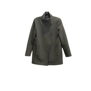 Theory Naomo Wool Cashmere Blend Dark Gray Pea Coat